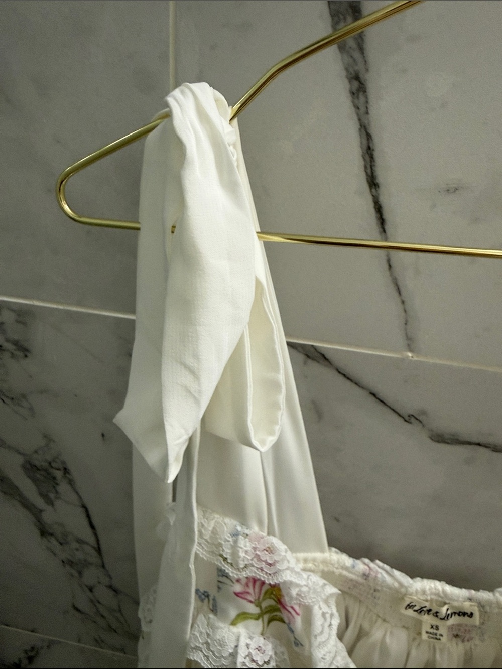 For Love & Lemons White Floral Mini Dress - Picture 4 of 8